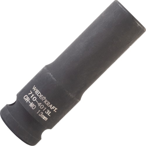 Головка торцевая ударная глубокая 6-ти гранная WiederKraft WDK-710-4013L 13 мм в0000119949 - изображение 2
