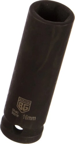 Головка торцевая ударная глубокая 6-ти гранная BERGER BG2138 1/2" 16мм - изображение 4