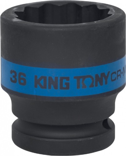 Головка торцевая ударная KING TONY 12-гранная 3/4", 36 мм 653036M