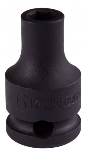 Головка торцевая ударная KING TONY 6-гранная 3/8", 6 мм 353506M