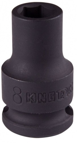 Головка торцевая ударная KING TONY 6-гранная 3/8", 8 мм 353508M