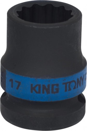Головка торцевая ударная KING TONY 12-гранная 1/2", 17 мм 453017M