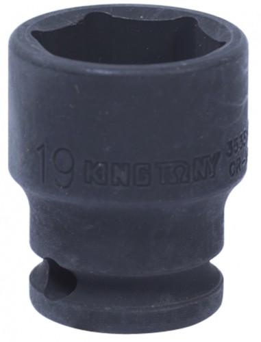 Головка торцевая ударная KING TONY 6-гранная 3/8", 19 мм 353519M