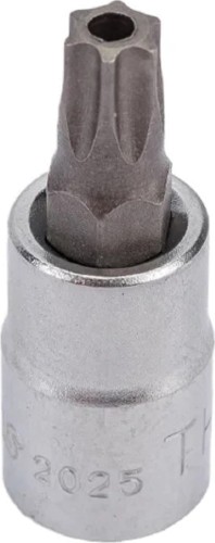 Головка TORX HANS 2025TH30 короткая торцевая с отверстием 1/4" ТH30