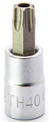 Головка TORX HANS 2025TH40 короткая торцевая с отверстием 1/4" ТH40