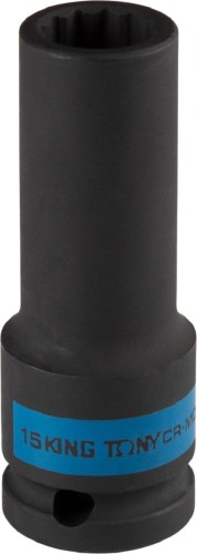 Головка ударная 12-ти гранная 1/2" KING TONY 443015M глубокая 15 мм