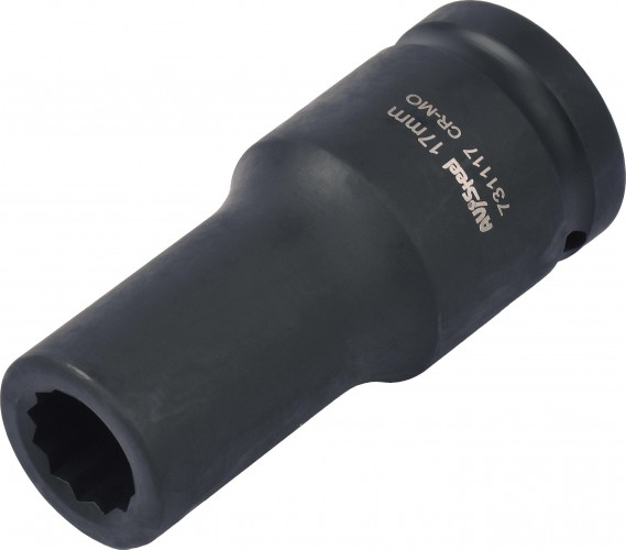 Головка ударная 12-ти гранная 3/4 AV Steel AV-731117 удлиненная 17мм - изображение 2