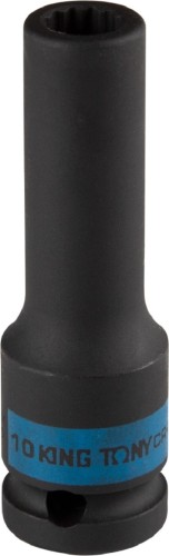 Головка ударная 12-ти гранная 1/2" KING TONY 443010M глубокая 10 мм