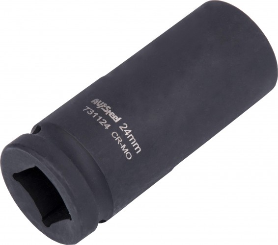Головка ударная 12-ти гранная 3/4 AV Steel AV-731124 удлиненная 24мм - изображение 3