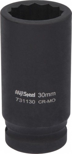 Головка ударная 12-ти гранная 3/4 AV Steel AV-731133 удлиненная 33мм