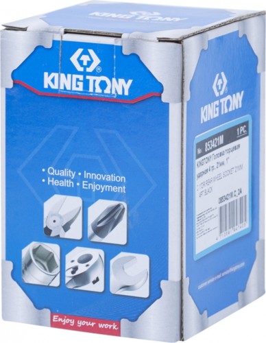 Головка ударная четырехгранная 1"  KING TONY 853421M футорочная, 21 мм, глубокая - изображение 3
