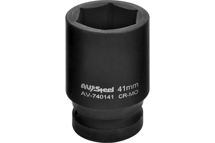 Головка ударная торцевая глубокая 6-ти гранная AV Steel AV-740141  1", 41 мм