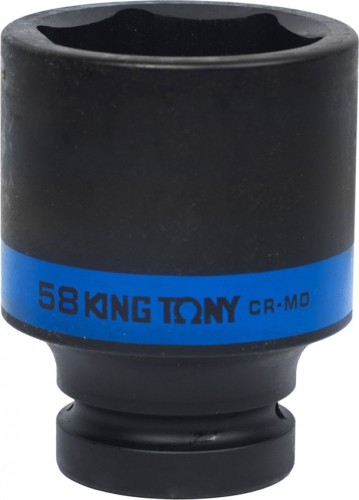 Головка ударная торцевая глубокая 6-ти гранная KING TONY 843558M 1", 58 мм