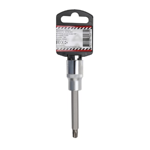 Головки TORX ARNEZI R0345140 1/2" со вставкой T40 L=100 - изображение 2