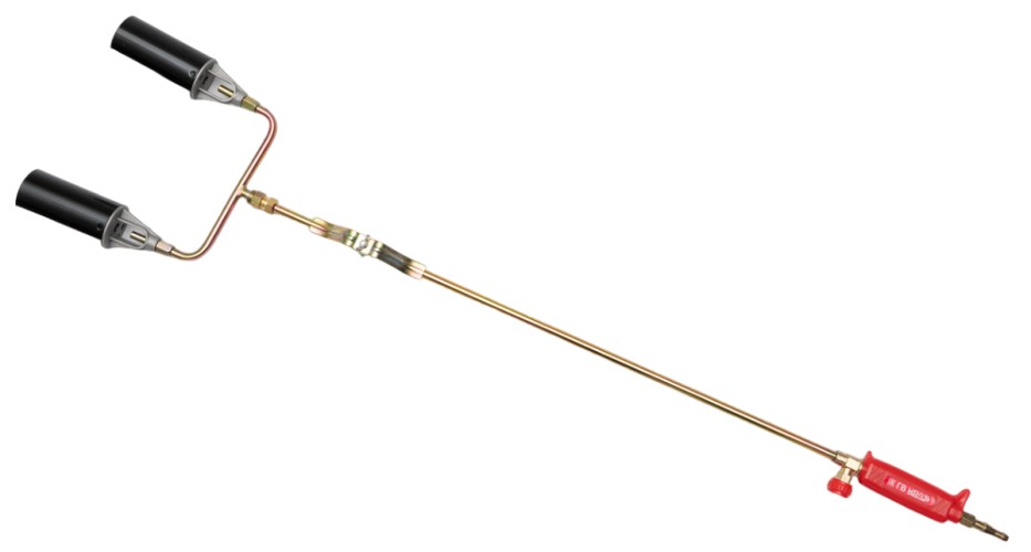 Горелка для кровельных работ KRASS ГВ-131 2-х факельная, вентиль, 9 мм 2117543