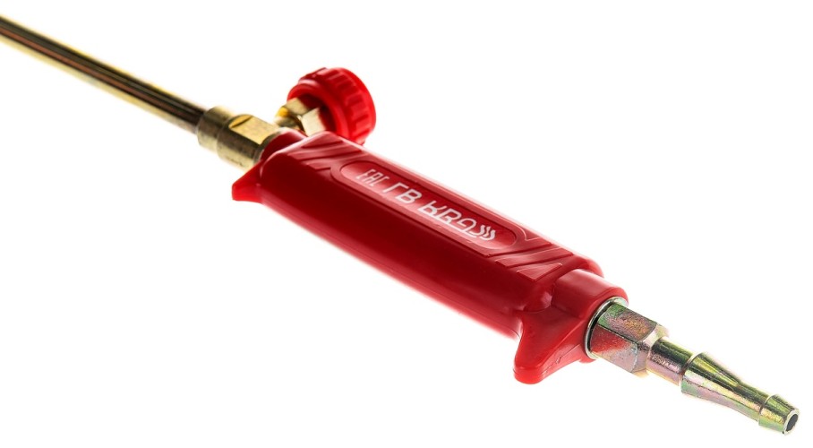 Горелка газовоздушная KRASS ГВ-100 для кровельных работ (ф 35мм, L=490мм) вентильная 2117539 - изображение 3