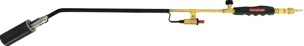 Горелка газовоздушная KRASS ГВ-211 пъезоподжиг, противозакручиватель, вентиль 2630545