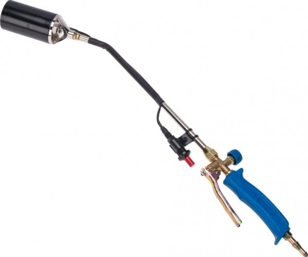 Горелка газовоздушная REXANT ГВ-600П кровельная 6 см/85 см с пьезоподжигом 11-0995