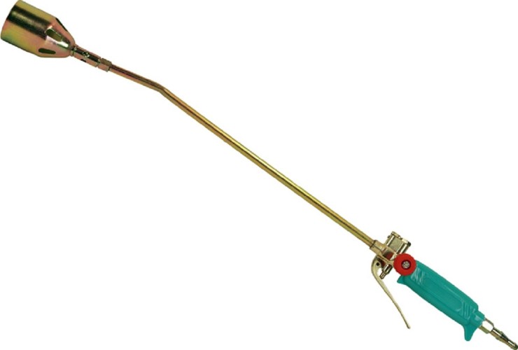 Горелка газовоздушная Sturm 5015-02-070 для кровельных работ, 70см, рычаг, латунный регуля