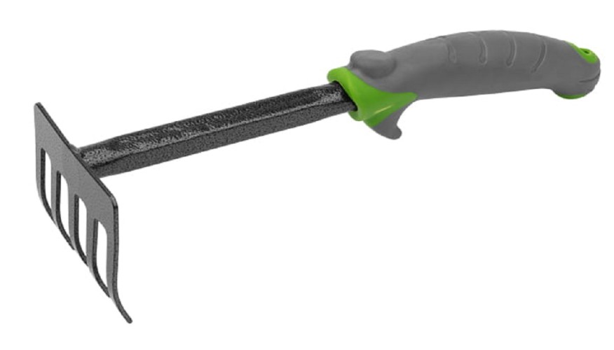 Грабельки ЧЕТЫРЕ СЕЗОНА 64-0003 садовые с прорезиненной ручкой, 31х8,5см