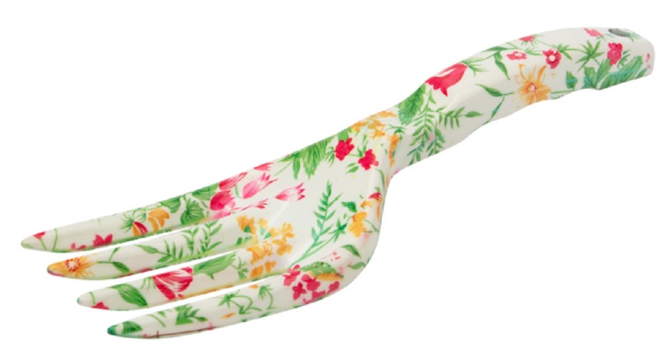 Грабельки ЧЕТЫРЕ СЕЗОНА 64-0012 садовые с цветочным рисунком, 23х7,3см