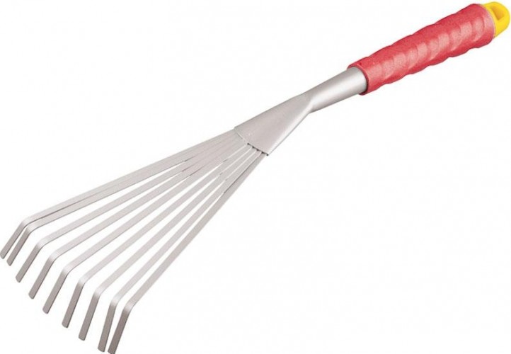 Грабельки GRINDA 8-421453 веерные с плоскими зубцами коннекторная система, 420 мм 8-421453_z01