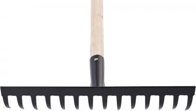 Грабли прямые СИБРТЕХ 14 зубьев,  стальные с черенком 61742 61742 - изображение 2