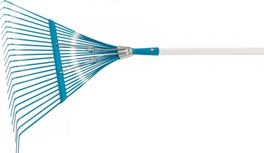 Грабли веерные PALISAD LUXE 617905 стальные, 540х1450 мм, 24 плоских зуба, лакированн 617905