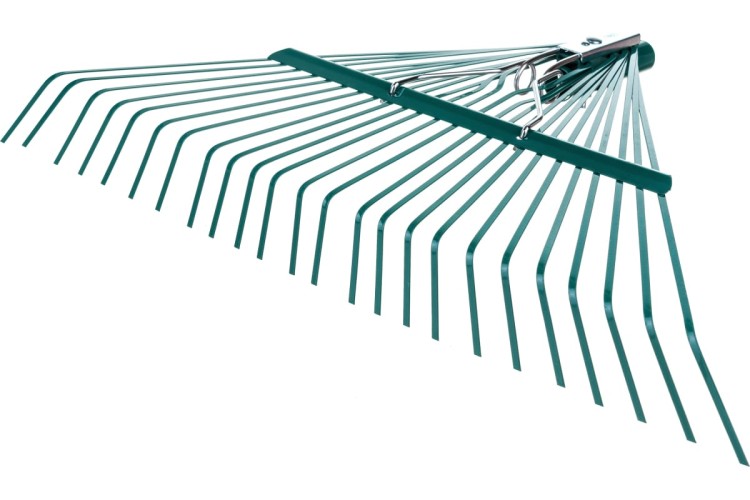 Грабли веерные RACO 600мм усиленные, 24 плоских зубца, эпоксидное покр. 4231-53/741