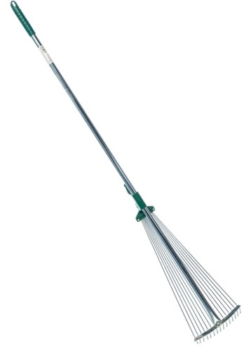 Грабли веерные RACO R743 с черенком, регулируемые 1240мм 4231-53/743