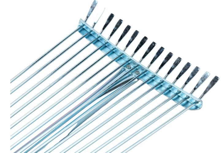 Грабли веерные RACO R744 телескопический черенок, регулируемые 800-1240мм 4231-53/744 - изображение 3