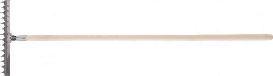 Грабли витые СИБРТЕХ 12 зубьев из нержавеющей стали с черенком 61754 61754 - изображение 2