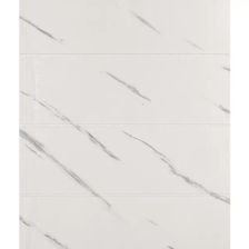 Листовая панель ПВХ GRACE 3D мрамор мягкая 3 мм 700x700 мм цвет белый - изображение 8