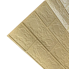 Листовая панель ПВХ GRACE 3D кирпич мягкая 3 мм 700x770 мм цвет песчаный - изображение 4