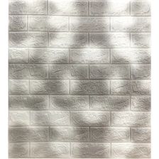 Листовая панель ПВХ GRACE  3D кирпич мягкая 3 мм 700x770 мм цвет дымчатый - изображение 4