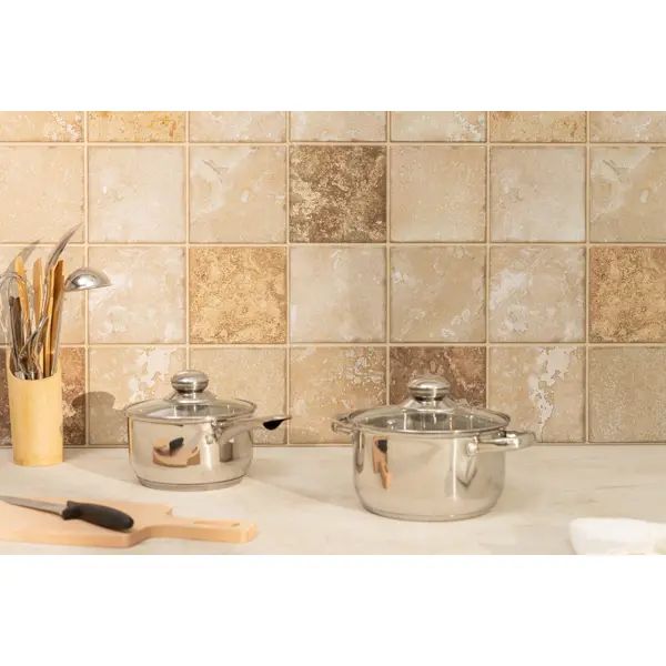 Листовая панель ПВХ GRACE Мрамор коричневый 902x601x0.5 мм 0.54 м2 - изображение 3