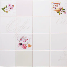 Листовая панель ПВХ GRACE Плитка чайная 902x601x0.5 мм 0.54 м2 - изображение 8