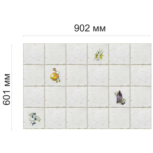 Листовая панель ПВХ GRACE Греческая 902x601x0.5 мм 0.54 м2 - изображение 4