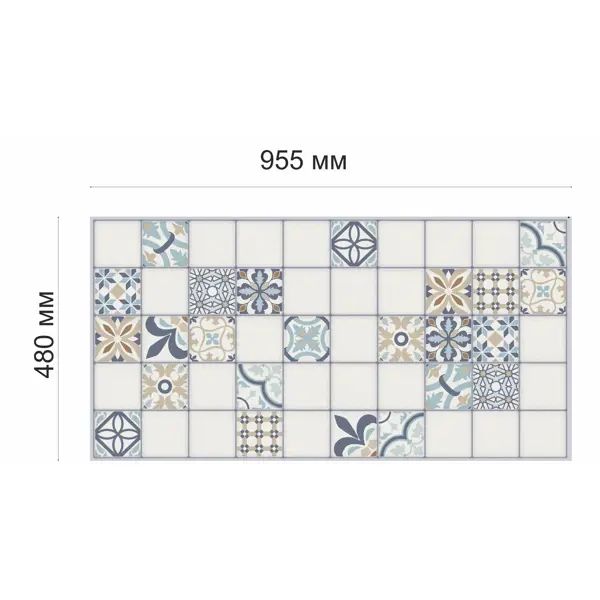 Листовая панель ПВХ GRACE 955x480x0.3 мм Марокко 0.46 м2 - изображение 4