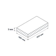 Листовая панель ПВХ GRACE Трапеза 955x480x0.3 мм 0.46 м2 - изображение 10