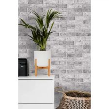 Листовая панель ПВХ GRACE 962x499x3 мм Кирпич серый 0.48 м2 - изображение 8