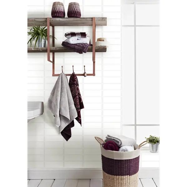 Листовая панель ПВХ GRACE 966x484x3 мм Плитка белая 0.47 м2 - изображение 4