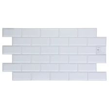 Листовая панель ПВХ GRACE 966x484x3 мм Плитка белая 0.47 м2 - изображение 9