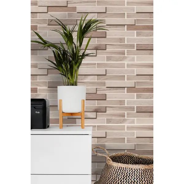 Листовая панель ПВХ GRACE 980x480x3 мм Паркет грей 0.47 м2 - изображение 3