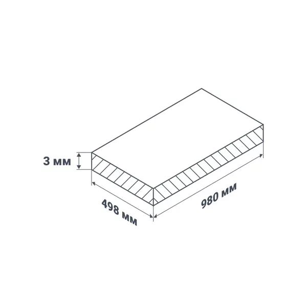 Листовая панель ПВХ GRACE 980x498x3 мм Сильвер 0.49 м2 - изображение 6
