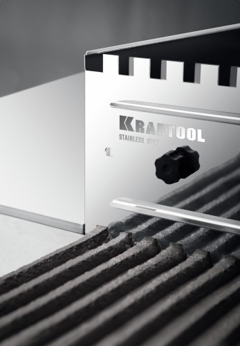 Гребенка KRAFTOOL BUNKER 0808-10 зуб 10*10 мм, раздвижная для плитки до 600мм, нерж 0808-10 - изображение 2