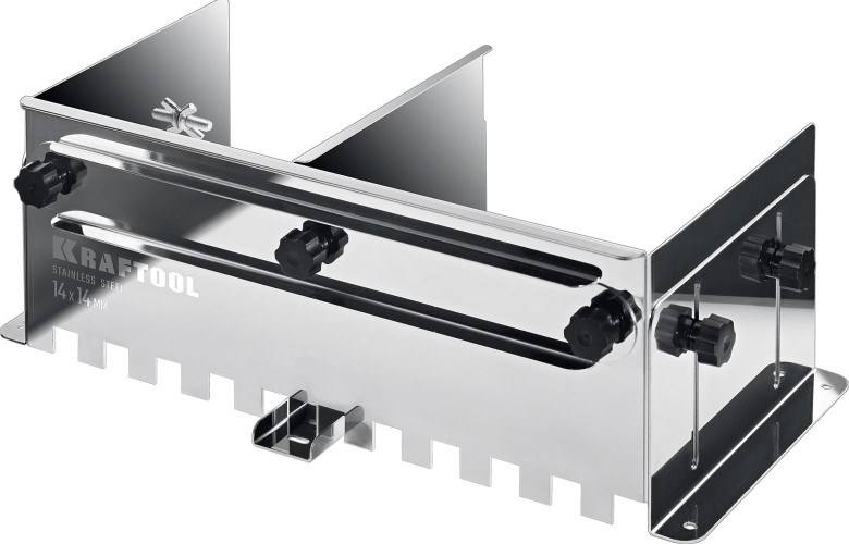 Гребенка KRAFTOOL BUNKER 0808-14 зуб 14*14 мм, раздвижная для плитки до 600мм, нерж 0808-14