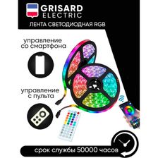 Светодиодная лента GRISARD ELECTRIC 15 метров RGB многоцветная с пультом - изображение 9