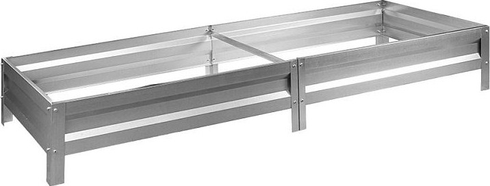 Грядка СОЮЗ ГО-05022 оцинкованная 0,5x2,0 м, высота 0,2м, толщина 0,4 м