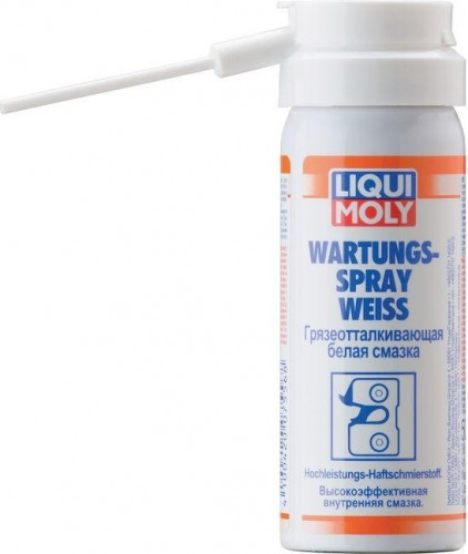 Грязеотталкивающая белая смазка LIQUI MOLY Wartungs-Spray weiss 0,05 л. 7556 7556